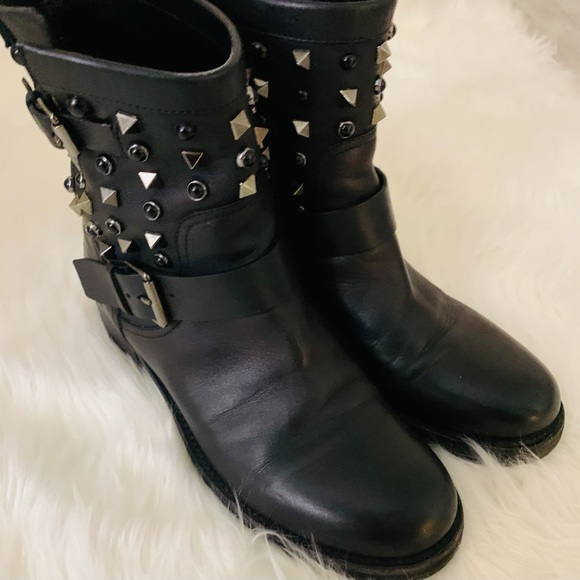 COPY - VALENTINO Rockstud Rolling' Biker Boot sz 8.5 - Picture 9 of 10